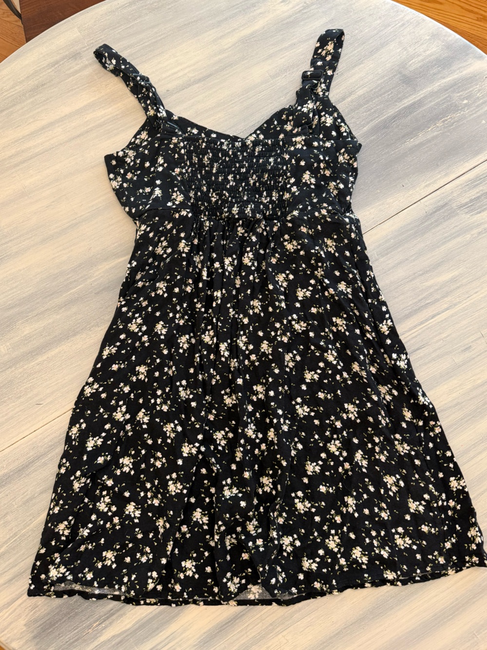 Old Navy Black Floral Dress XS Cottage Prairie